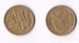 South Africa  10 Cents 2003 - Afrique Du Sud