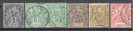 Obock: 6 Valeurs De La Serie Yvert 32/43°; Used;  Cote 87.00 €; Voir Scan - Used Stamps