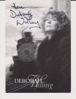 Authentic Signed Card / Autograph - British Actress DEBORAH WATLING BBC TV Series DR. WHO - Autographes
