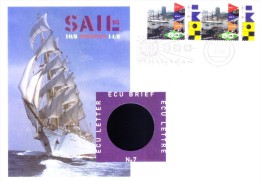 NEDERLAND SPECIAL EVENT COVER 06.06.1995 - AMSTERDAM SAIL 1995, 5TH AMSTERDAM SAIL, PHONE CARD COVER ??? - Brieven En Documenten