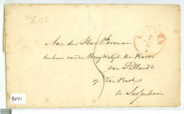 HANDGESCHREVEN BRIEF Uit 1851 Van LEIDEN Naar BARON Van PALLANDT Te LANGSTEMPEL SASSENHEIM (9041) - Storia Postale