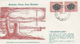 Australia 1975 Jan 29 Meadowlark Rocket First Flight Souvenir Cover - Storia Postale