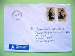 Norway 2011 Cover To Nicaragua - Children - Boy With Letter - Cartas & Documentos