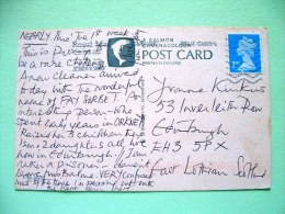 England 1997 Postcard "Bateman Burwash (two Scratch In The Center)" To Scotland U.K. - Machin (2 Nd - Scratch In Low ... - Cartas & Documentos