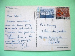 Portugal 1988 Postcard "Lisboa Belen Tower" To France - Meteorology Satellite - Car Road Safety - Lettres & Documents