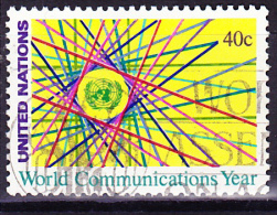 UN New York -  Weltkommunikationsjahr(MiNr: 416) 1983 - Gest. Used Obl. - Used Stamps