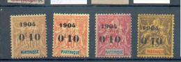 MART 394 - YT 54 à 57 *  - CC - Unused Stamps