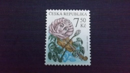 Tschechische Republik, Tschechien 471, **/mnh, Grußmarke: Rose Spielt Geige - Neufs