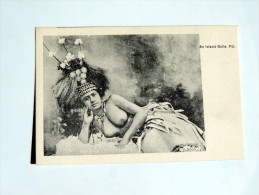 Carte Postale Ancienne : FIJI : An Island Belle , Topless - Fidji