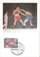 CM Monaco - Jeux Olympique De Montréal - La Boxe - 1976 - Maximum Cards