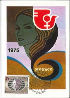 CM Monaco - Année Internationale De La Femme - 1975 - Maximumkaarten