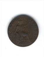 GEORGIVS V DEI GRA : BRITT : OMN : REX     FID DEF IND IMP HALF PENNY  1914 Grande Bretagne - D. 1 Penny