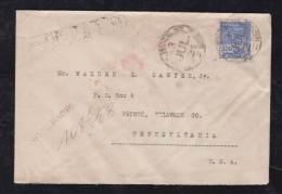 Brazil Brasil 1931 Registered Cover 500R VOVO RIO To USA UPA Rate - Covers & Documents