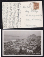 Brazil Brasil 1938 Picture Postcard Copacabana + Leme To Berlin Germany - Brieven En Documenten