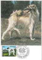 CM Monaco - Exposition Canine Internationale - Barzoi - 1978 - Maximum Cards