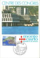 CM Monaco - Centre Des Congrès - 1978 - Cartoline Maximum