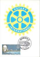 CM Monaco - Rotary International - Paul Harris - 1980 - Cartoline Maximum