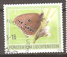 LIECHTENSTEIN 2010 BUTTERFLY - Used Stamps