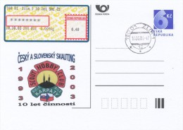 I7308 - Czech Rep. (2003) 760 01 Zlin 1: Czech Scouting, 10 Years Scout Hobby Club (SHC) - Cartas & Documentos