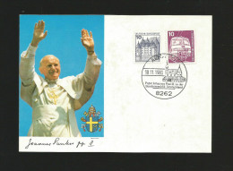 Altötting 1980  (N54)  , Begegnung Mit Papst Johannes Paul II. In Altötting Mit Sonderstempel -  Siehe 2 Scan - - Altötting