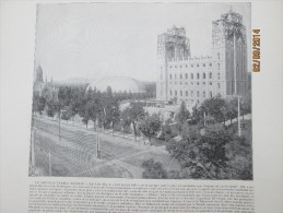 Photogravure Publiée En 1895 -  - Le Nouveau Temple Mormon - Salt Lake City ...grande  Photo - Zonder Classificatie
