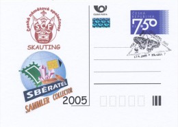 I7315 - Czech Rep. (2005) Praha 7: Day WWF / 7,50 CSK - Scouts At The Fair Collector 2005; (Czech Scouting) - Storia Postale