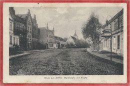 Polska - Polen - Poland - GRUSS Aus ARYS - ORZYSZ - Marktplatz Mit Kirche - Feldpost - Ostpreussen