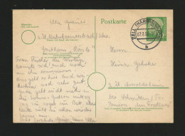 BRD (N57)  Ganzsache Mit Mi.Nr. 183 , Postkarte Von 1956 , Siehe 2 Scan - - Postales - Usados