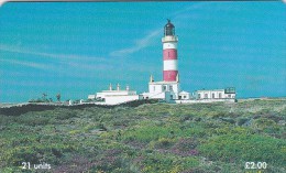 Isle Of Man, MAN 137, 2 £, Point Of Ayre, Lighthouse, 2 Scans . - Phares