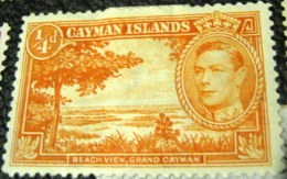 Cayman Islands 1938 Beach View Grand Cayman 0.25d - Mint - Cayman (Isole)