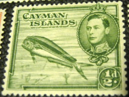 Cayman Islands 1938 Fish Coryphaena Hippurus 0.5d - Mint - Caimán (Islas)