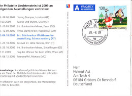 Liechtenstein - EM Schweiz/Österreich Auf Karte Zur BMA Scharzenbach - 2009 - Briefe U. Dokumente