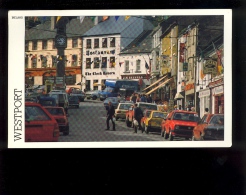 WESTPORT Co MAYO IRELAND Street The Clock Tavern Jim Brennan Irwin Boxty Restaurant ( Auto Citroen GS VW Polo Ford - Mayo