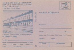 230A   TRAMWAY,TRAM,1992 POSTCARD STATIONERY,UNUSED ROMANIA. - Tramways