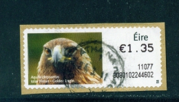 IRELAND  -  2010  Post And Go/ATM Label  Golden Eagle  Used On Piece  As Scan - Franking Labels