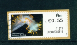 IRELAND  -  2010  Post And Go/ATM Label  Sea Slug  Used On Piece  As Scan - Franking Labels