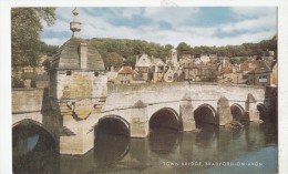 BF30480 Town Bridge Bradford On Avon  UK  Front/back Image - Bradford