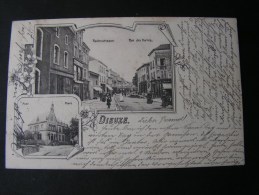== France ,  Dieuze Lothringen , Rue De Halles , Poste  ,1903 Nach Wehrsdorf - Chateau Salins
