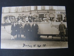 == Hamburg 1928  Busfahrt Foto - Mitte