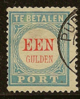 NETHERLANDS 1881 1g Postage Due SG D163III U #FI12 - Impuestos