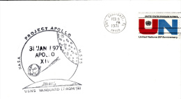 SPACE -   USA - 1971- PROJECT APOLLO USNA VANGAURD  COVER WITH  CAPE CANAVERAL POSTMARK - Estados Unidos