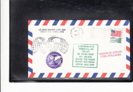 SPACE -   USA -  1989 - STS- 33 MAGNUM SPY SATELLITE COVER WITH  PATICK   POSTMARK - Estados Unidos