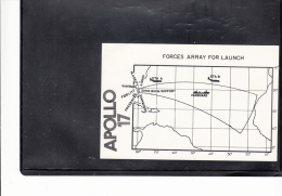 SPACE -   USA -  1972-  APOLLO 17  FORCES ARRAY CARD - Estados Unidos