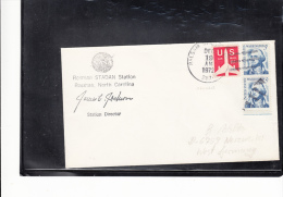 SPACE -   USA -  1972-   ROSMAN STATION  COVER WITH  BALSAM  GROVE  POSTMARK - Etats-Unis