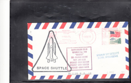 SPACE -   USA - 1989 - STS 39 MAGNUM SPY SATELLITE COVER WITH RED BARSTOW    POSTMARK - Estados Unidos