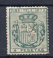 140018239  CUESP  EDIFIL  TELEGRAFOS  Nº  48  */MH - Cuba (1874-1898)