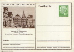 Germany/Federal Republic - Stationery Postcard Unused - P24 - Fritzlar,Markplatz Mit Rolandsbrunnen - Postcards - Mint