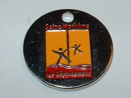 Jeton De Caddies - Seine Maritime - Le Département - Trolley Token/Shopping Trolley Chip