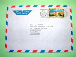 United Nations - Geneva Office 1973 Cover To England - Palais Des Nations - Meteorology Cancel - Lettres & Documents