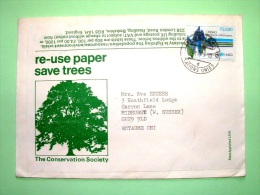 United Nations - Geneva Office 1979 Cover To England - Recycle Paper - Tree - Disaster Relief Coordination - Earthquake - Briefe U. Dokumente